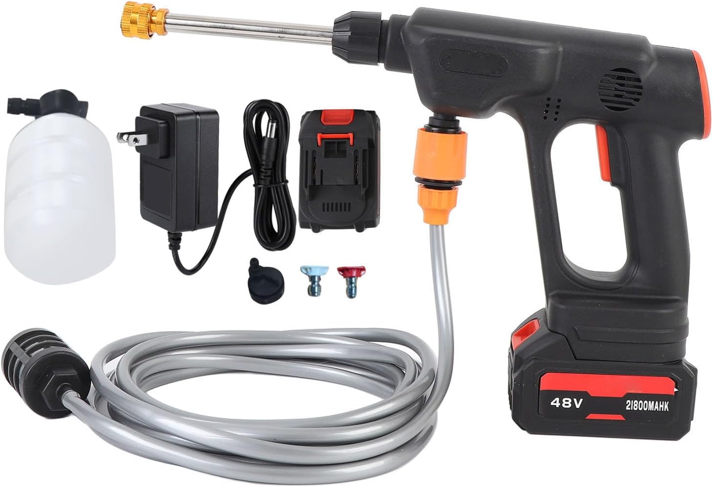 Hilitand Cordless Pressure Washer 24,000 RPM 900 PSI 6-in-1 Nozzle